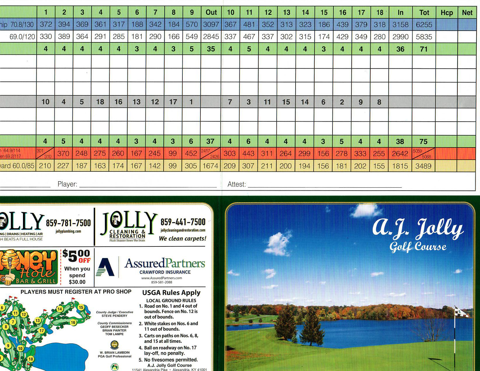 Rates AJ Jolly Golf Course